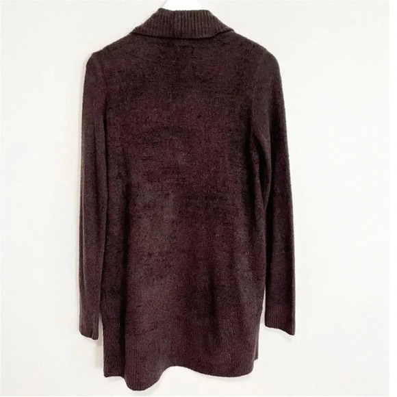 Barefoot Dreams Cozychic Lite Circle Cardigan open pockets brown Size XS / S - Picture 3 of 9